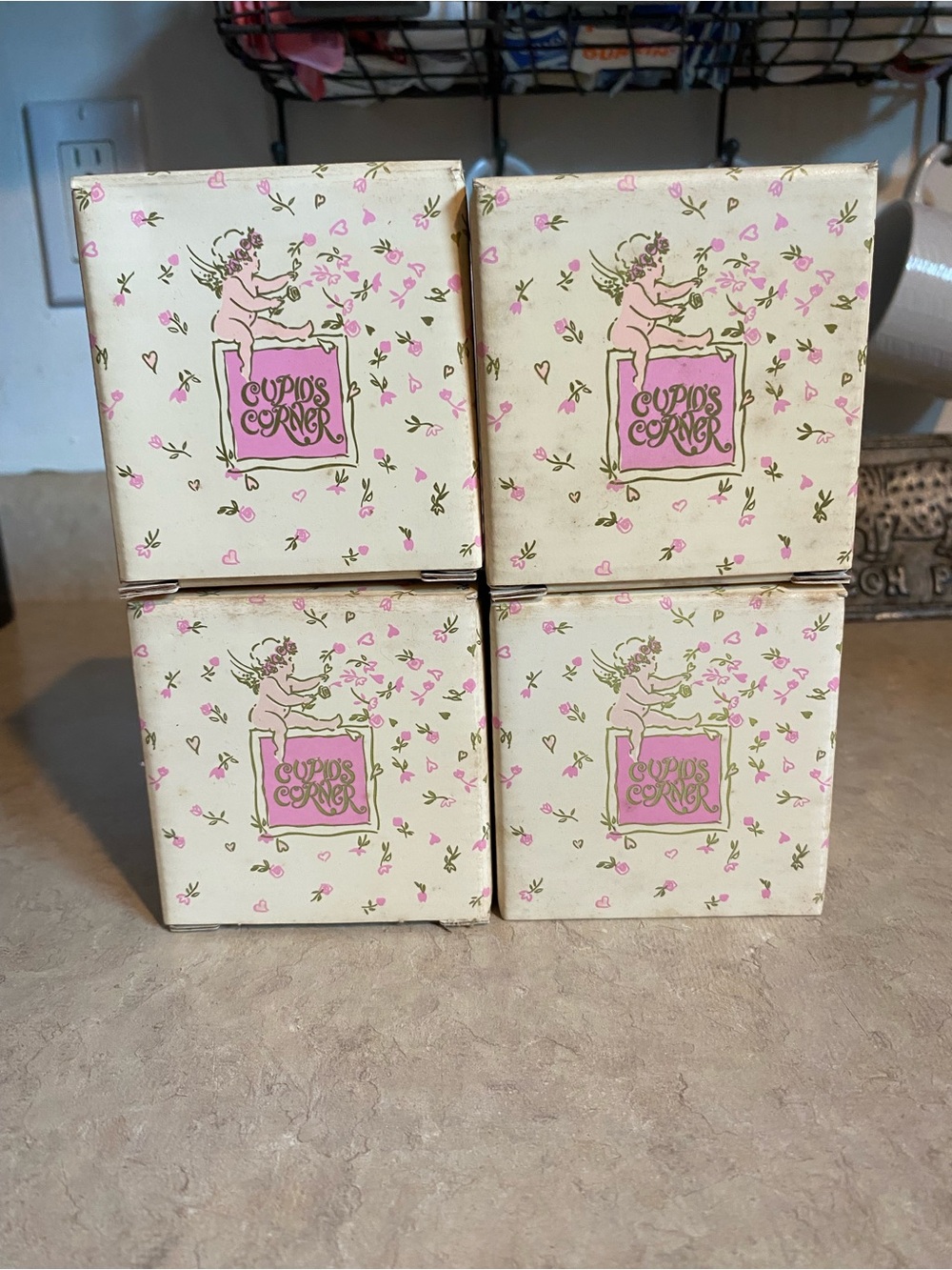 Vintage 1999 AVON Cupid's Corner Love Lights Candles Chocolate Covered Cherry